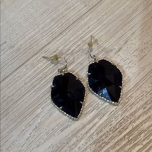 Kendra Scott Black Drop Earrings